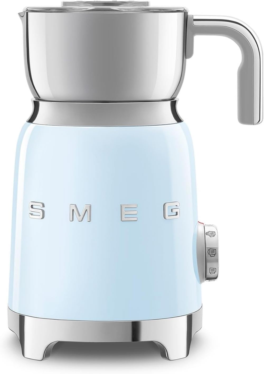 Smeg, 500W, Milchaufschäumer Multifunktion MFF11PBEU, abnehmbare Karaffe von 600 ml, mit Induktionssystem, 6 voreingestellte Programme, Messkappe